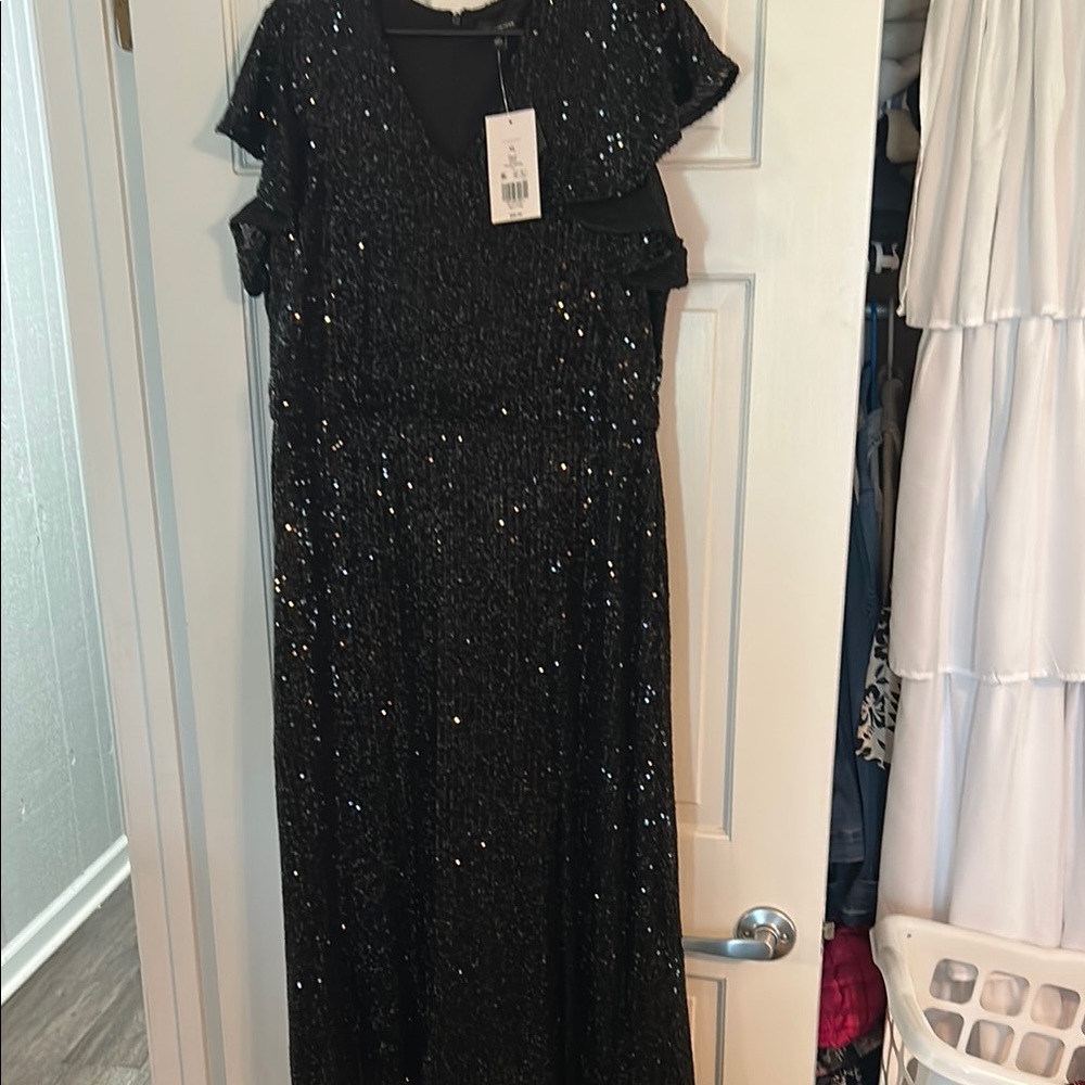 The Limited Black Sequin Dress